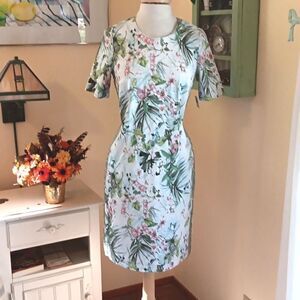 RABE  1920 Cotton Sheath Floral Dress